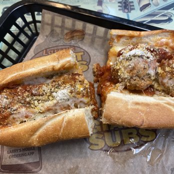 Larry's Giant Subs - two subs in a basket - Sandwiches Near Me - Jacksonville, Florida Larry's Giant Subs - two subs in a basket - Sandwiches Near Me - Jacksonville, Florida
