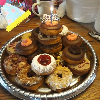 Mama Buntz Donut - Small donut tower.....heaven on a tray - Donuts Near Me - Sewell, New Jersey