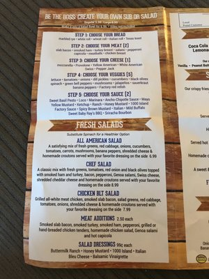 Menu photo 2 The Sandwich Factory Murfreesboro, TN Menu photo 2 The Sandwich Factory Murfreesboro, TN