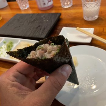 Ahi Sushi Bar - Omakase. Tuna toro handroll. - Sushi Bars Near Me - Miami, Florida Ahi Sushi Bar - Omakase. Tuna toro handroll. - Sushi Bars Near Me - Miami, Florida