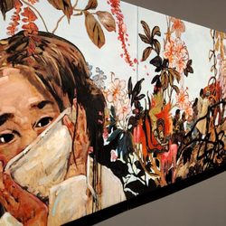 Jordan Schnitzer Museum of Art - "Remember This: Hung Liu at Trillium" Exhibition in the museum's Barker and Soreng galleries.
