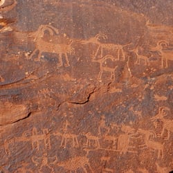 Sand Island Campground - Sand Island petroglyphs; 3000 BCE - AD 300