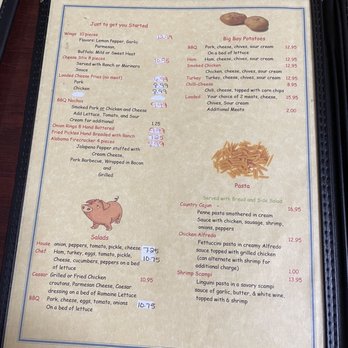 BNB BBQ Grill & More - Menu - Barbeque Near Me - Eufaula, Alabama