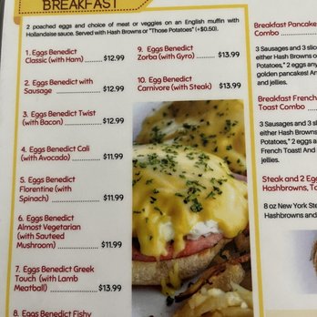 Willy's Eatery - So many eggs Benedict options... - Greek Near Me - Anaheim, California