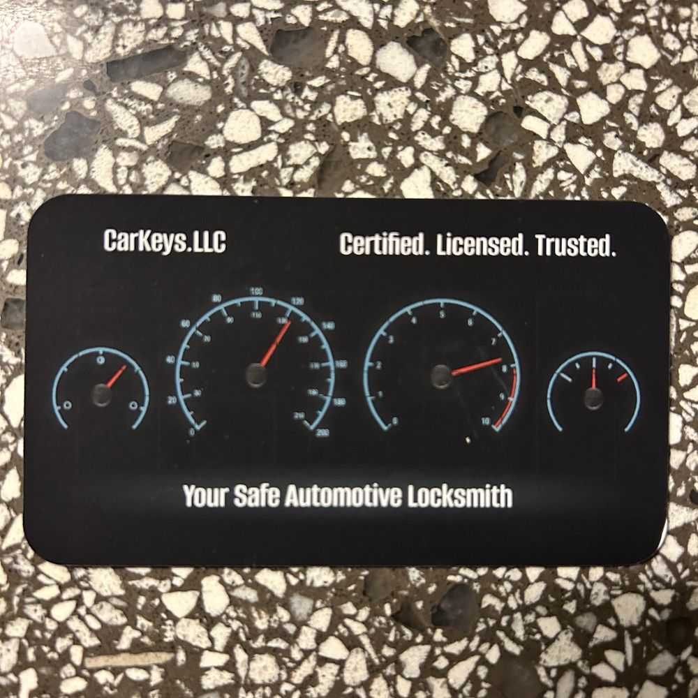 Car Keys - Business card - Keys & Locksmiths Near Me