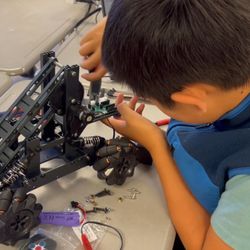 Camp Integem - Fremont - Students learn about robotics at Integem