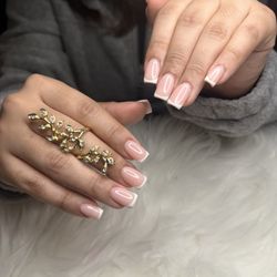 Lux Nail Lounge - French tip with poly gel $75