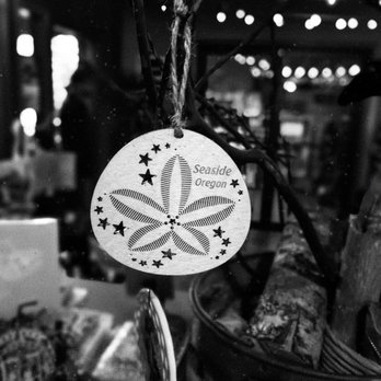 Oregon Marketplace - a black and white photo of a hanging ornament - Imported Food Near Me - Seaside, Oregon Oregon Marketplace - a black and white photo of a hanging ornament - Imported Food Near Me - Seaside, Oregon