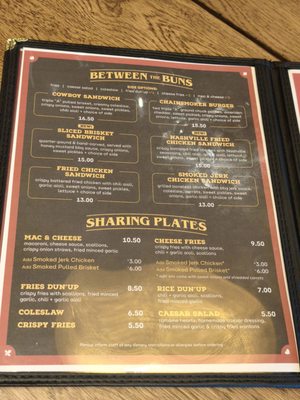 Menu photo 2 Chainsmoker Urban Barbecue Houston, TX