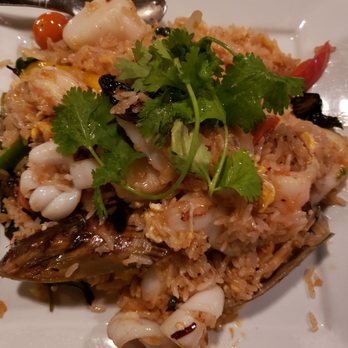Basil Thai Restaurant - Seafood fried rice.  Our night's top dish - Thai Near Me - Paso Robles, California