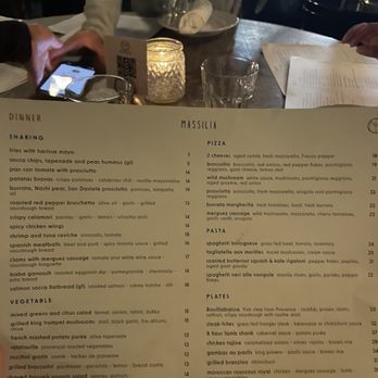 Massilia - Menu - French Near Me - Santa Monica, California