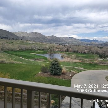 Footprints Restaurant at Fossil Trace - The view front the balcony (outside eating) - American Near Me - Golden, Colorado Footprints Restaurant at Fossil Trace - The view front the balcony (outside eating) - American Near Me - Golden, Colorado