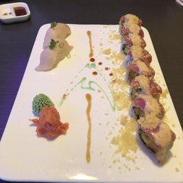 Out of control roll minus the whitefish and yellowtail sushi Out of control roll minus the whitefish and yellowtail sushi