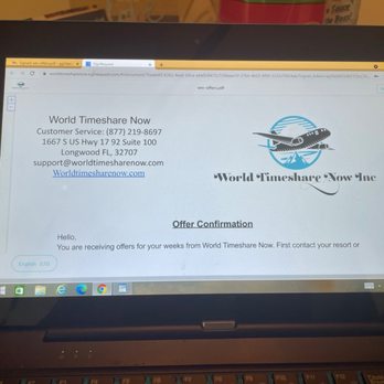 World Timeshare Now - The introduction to the bogus offers...only one was available. The company did not tell me. I had to do all the communication. - Vacation Rental Agents Near Me - Longwood, Florida World Timeshare Now - The introduction to the bogus offers...only one was available. The company did not tell me. I had to do all the communication. - Vacation Rental Agents Near Me - Longwood, Florida