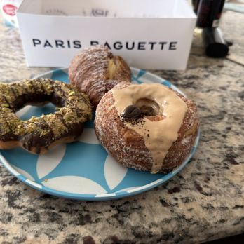 Paris Baguette - Dubai Chocolate Mochi Donut, Strawberry Lemon croissant, Chocolate Coffee croissant. - Bakeries Near Me - Temecula, California