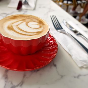 Blue Daisy - Cappuccino with Oat Milk - Creperies Near Me - Santa Monica, California Blue Daisy - Cappuccino with Oat Milk - Creperies Near Me - Santa Monica, California