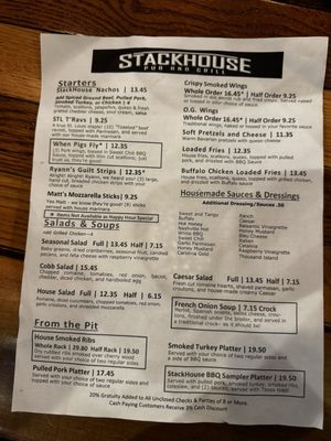 Menu photo 2 Stackhouse Pub And Grill Chesterfield, MO Menu photo 2 Stackhouse Pub And Grill Chesterfield, MO