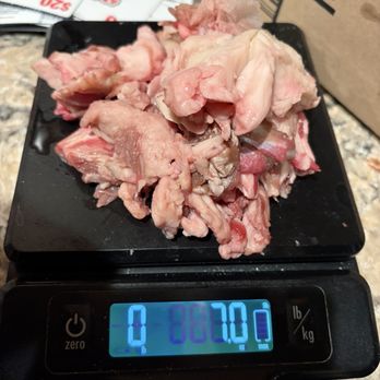 Baron's Quality Meats & Seafood - 7.0 oz of fat and gristle from my " trimmed, center cut, $56. Lb  beef loin" - Meat Shops Near Me - Alameda, California