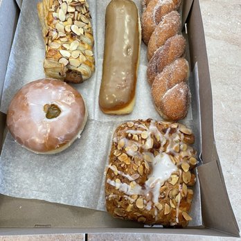 Erick Schat's Bakkery - Almond puff, bear claw, sugar twist maple bar lemon filled - Bakeries Near Me - Bishop, California Erick Schat's Bakkery - Almond puff, bear claw, sugar twist maple bar lemon filled - Bakeries Near Me - Bishop, California