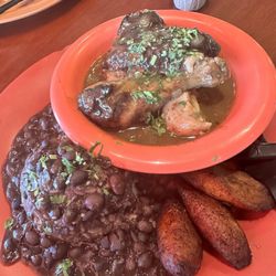 Mami's Latin Style Rotisserie Chicken - Friday Lunch Special *Jerk Chicken* Rice and Beans  Plantains