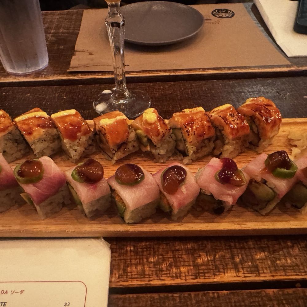 Izakaya MEW - Double Hamachi Roll and Mew Special Roll - Tapas Bars Near Me - New York, New York Izakaya MEW - Double Hamachi Roll and Mew Special Roll - Tapas Bars Near Me - New York, New York