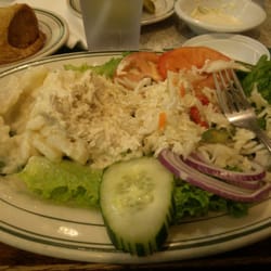 New City Kosher Deli & Restaurant - Chicken salad platter with health salad and potato salad