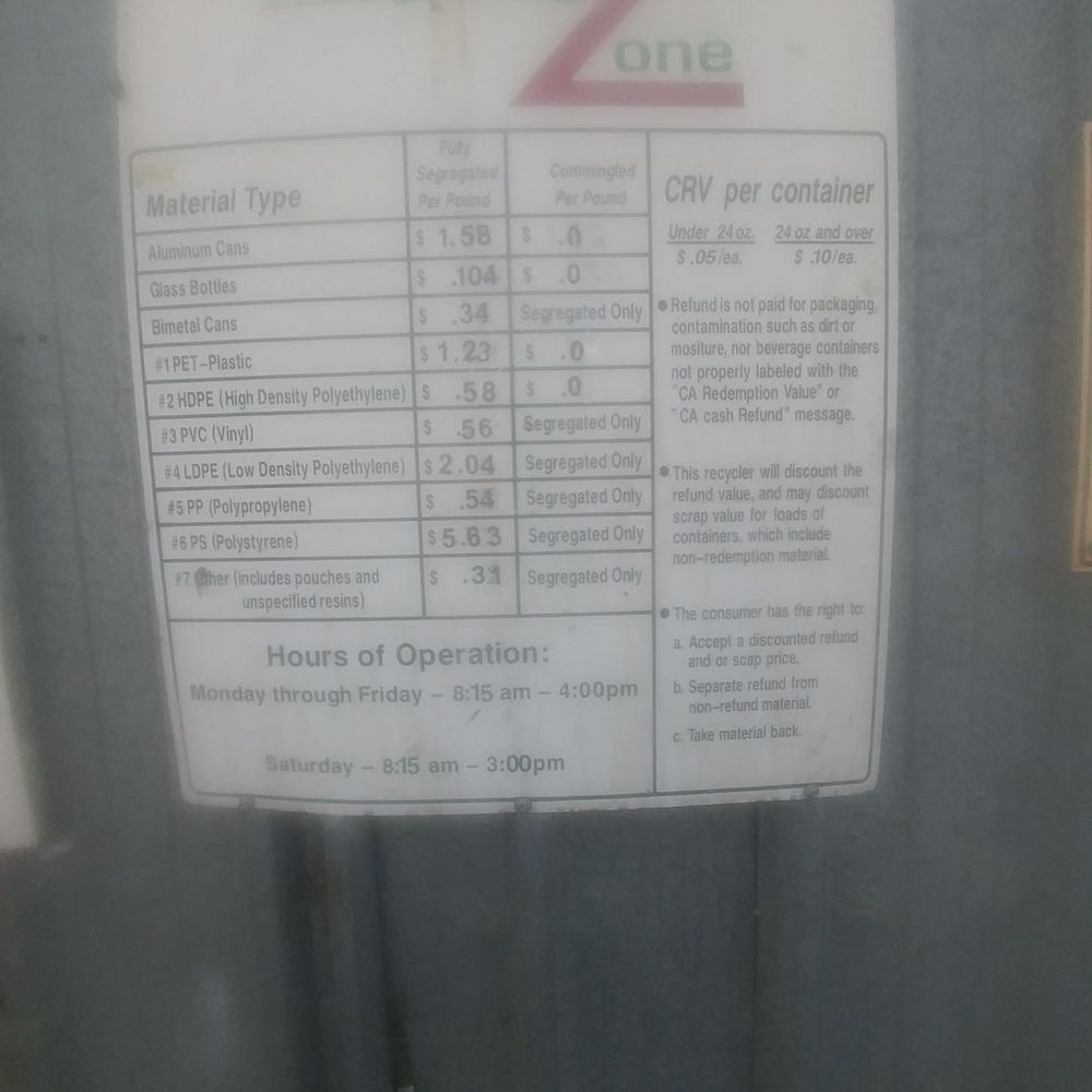 Recycling Zone - Price pretty good - Recycling Center Near Me - Fairfield, California Recycling Zone - Price pretty good - Recycling Center Near Me - Fairfield, California