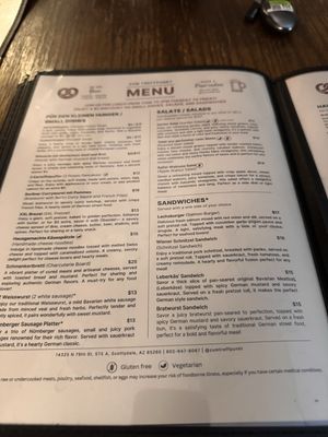 Menu photo 2 Treffpunkt Scottsdale, AZ
