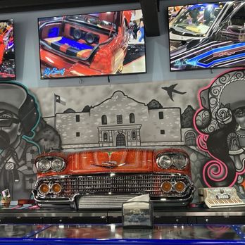 Barrio Dogg - Low Rider bar at Barrio Dogg - Hot Dogs Near Me - San Antonio, Texas