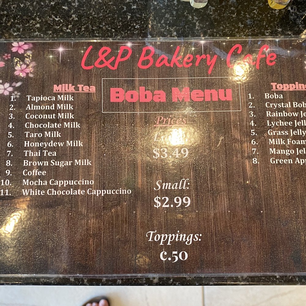 L & P Bakery Cafe - Menu boba - Bakeries Near Me - Sandy, Utah L & P Bakery Cafe - Menu boba - Bakeries Near Me - Sandy, Utah