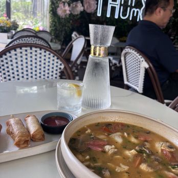 Thai's Thumbz - Tom yum soup and fried veggie rolls - Thai Near Me - Sugar Land, Texas Thai's Thumbz - Tom yum soup and fried veggie rolls - Thai Near Me - Sugar Land, Texas