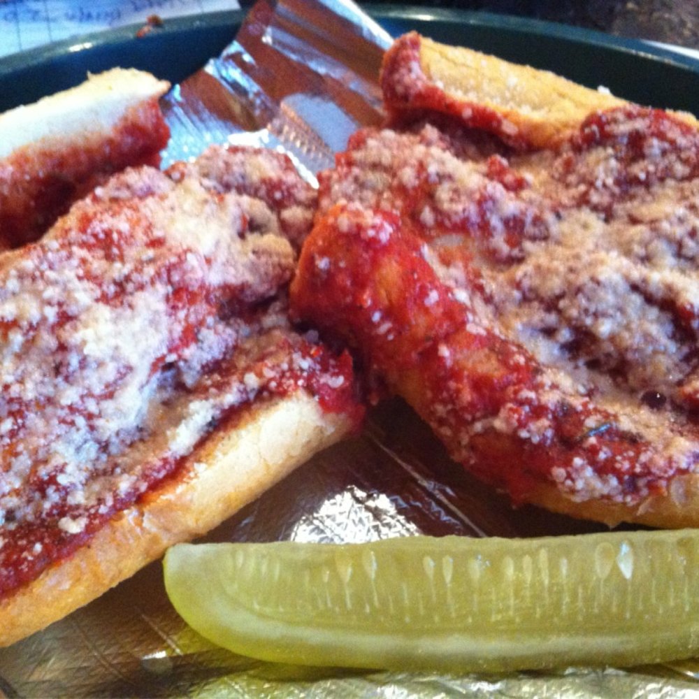 NeWorlDeli - Eggplant Parm. Pretty filling. - Delis Near Me - Austin, Texas NeWorlDeli - Eggplant Parm. Pretty filling. - Delis Near Me - Austin, Texas