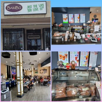 BAMBU - the inside of a bakery and the outside of a restaurant - Bubble Tea Near Me - Fresno, California