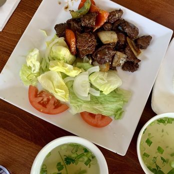 Pho 90 Degree - #51 Bo Luc Lac / Shaking Beef with white rice - Vietnamese Near Me - San Jose, California