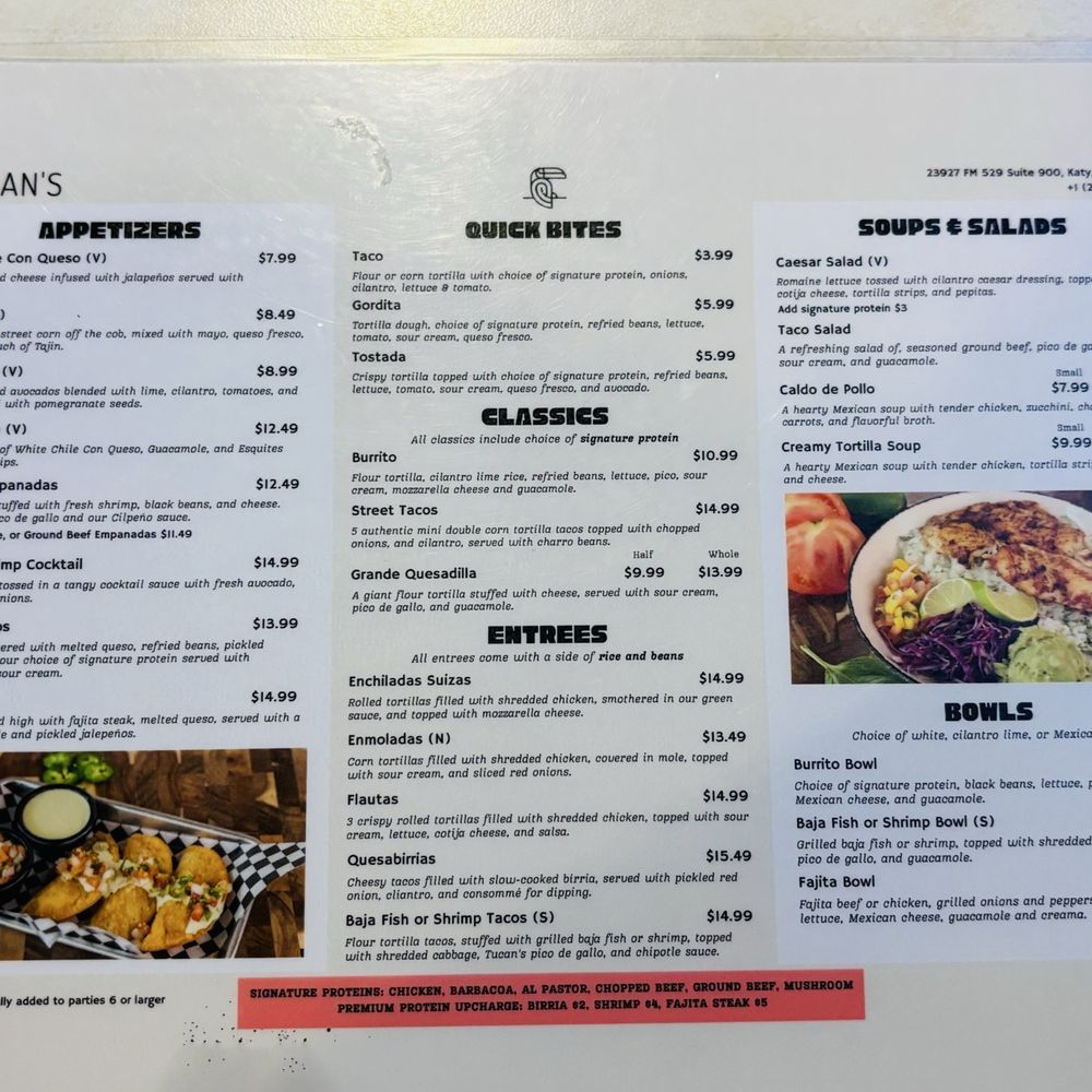 Tucan's Mexican Bar & Grill - MENU - Mexican Near Me - Katy, Texas Tucan's Mexican Bar & Grill - MENU - Mexican Near Me - Katy, Texas