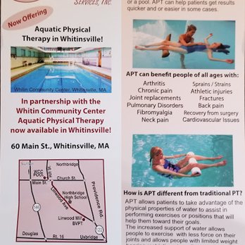 Blackstone Valley Physical Therapy Services - Aquatic physical therapy - who knew! - Physical Therapy Near Me - Whitinsville, Massachusetts
