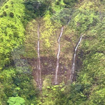 Blue Hawaiian Helicopters - water falls only seen by air - Aerial Tours Near Me - Lihue, Hawaii