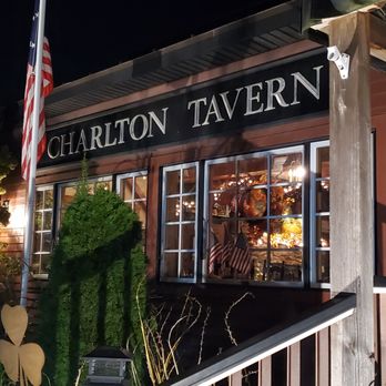 Charlton Tavern - the front of the building at night - American Near Me - Charlton, New York