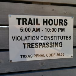 Crystelle Waggoner Trailhead - Hours