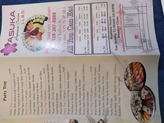 Menu photo 3 Asuka Japanese Cuisine St. Thomas, ON Menu photo 3 Asuka Japanese Cuisine St. Thomas, ON