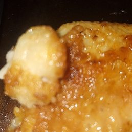 My chicken with fatty pieces .... Needs to be well done