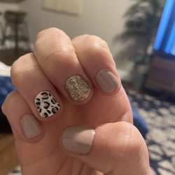 The Nail Room Bearden - Leopard print and glitter