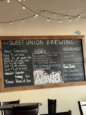 Menu photo 1 Sweet Union Brewing Company Indian Trail, NC