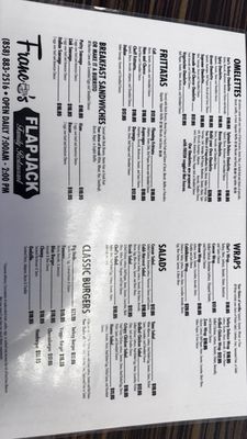 Menu photo 2 Franco's Flapjack Family Restaurant Poway, CA Menu photo 2 Franco's Flapjack Family Restaurant Poway, CA