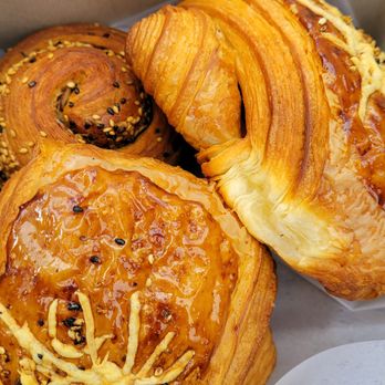 Bake Sum - Croissubi ($6.25) & Green Onion Croissant ($5.75): both were gross!! - Desserts Near Me - Oakland, California