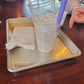 Royale with Cheese - Dirty table, wasn't bussed until out food came. - Burgers Near Me - Detroit, Michigan Royale with Cheese - Dirty table, wasn't bussed until out food came. - Burgers Near Me - Detroit, Michigan