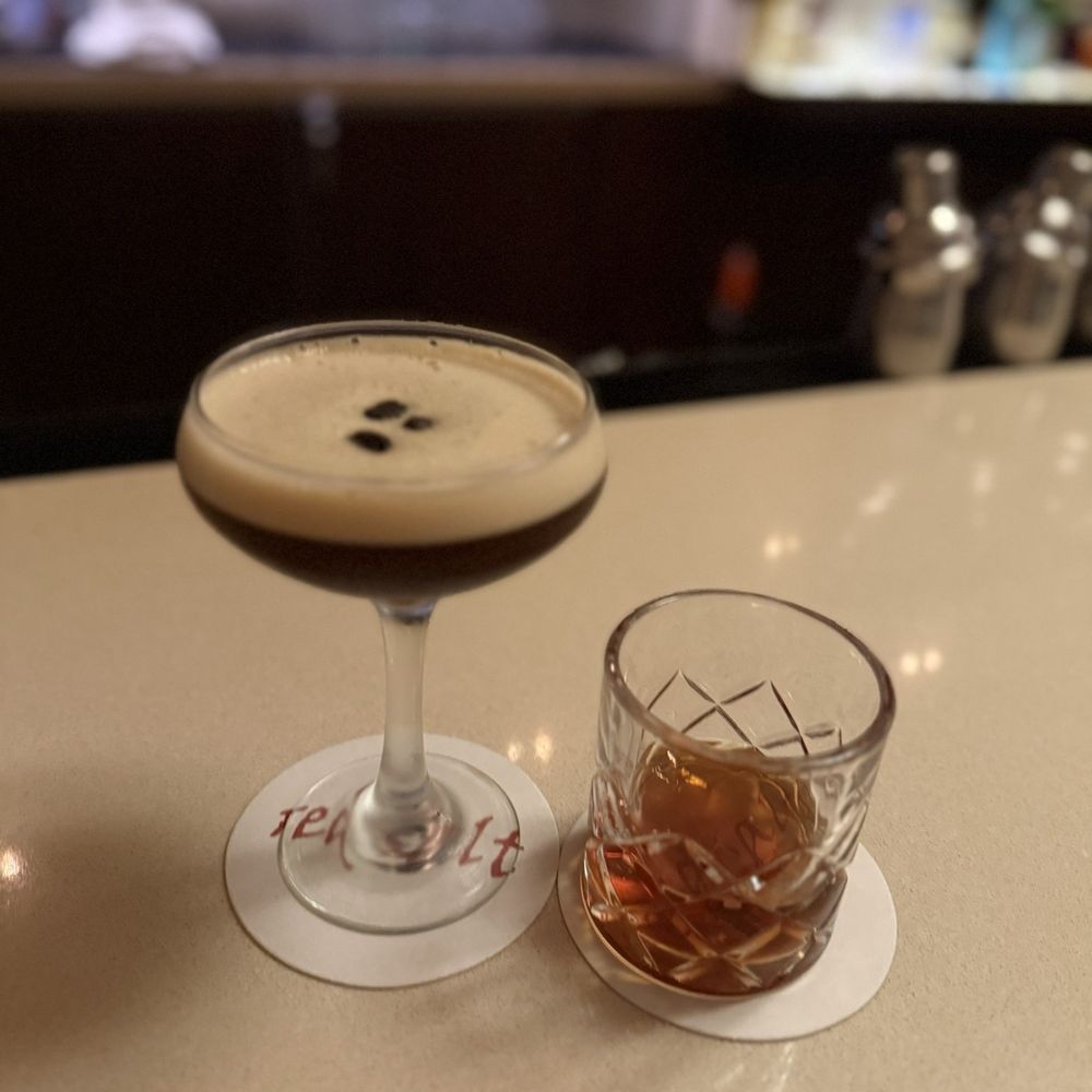 Espresso martini & Macallan 18 Yr