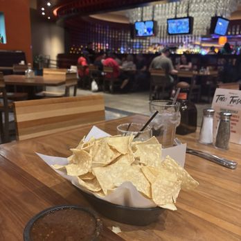 The Salted Lime - View of bar area from dining room with complimentary Chips and Salsa - Mexican Near Me - North Las Vegas, Nevada