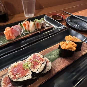 Mujiri - Spicy Tuna Maki + Japan Uni() Nigiri - Japanese Near Me - Oakland, California Mujiri - Spicy Tuna Maki + Japan Uni() Nigiri - Japanese Near Me - Oakland, California
