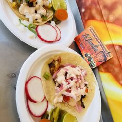 La Familia Taqueria - Fish taco and shrimp taco, can be a burrito or quesadilla also